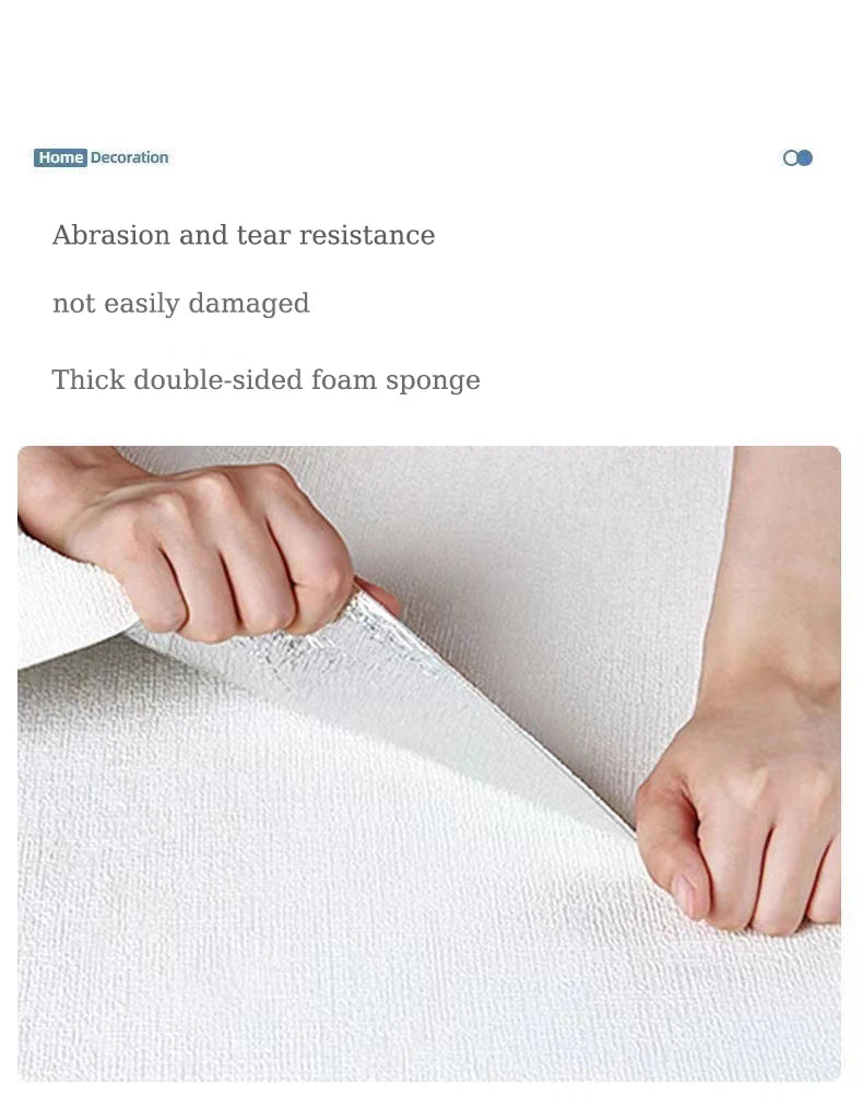 SoftClad™ Thickened Linen-Look Waterproof Wall Stickers