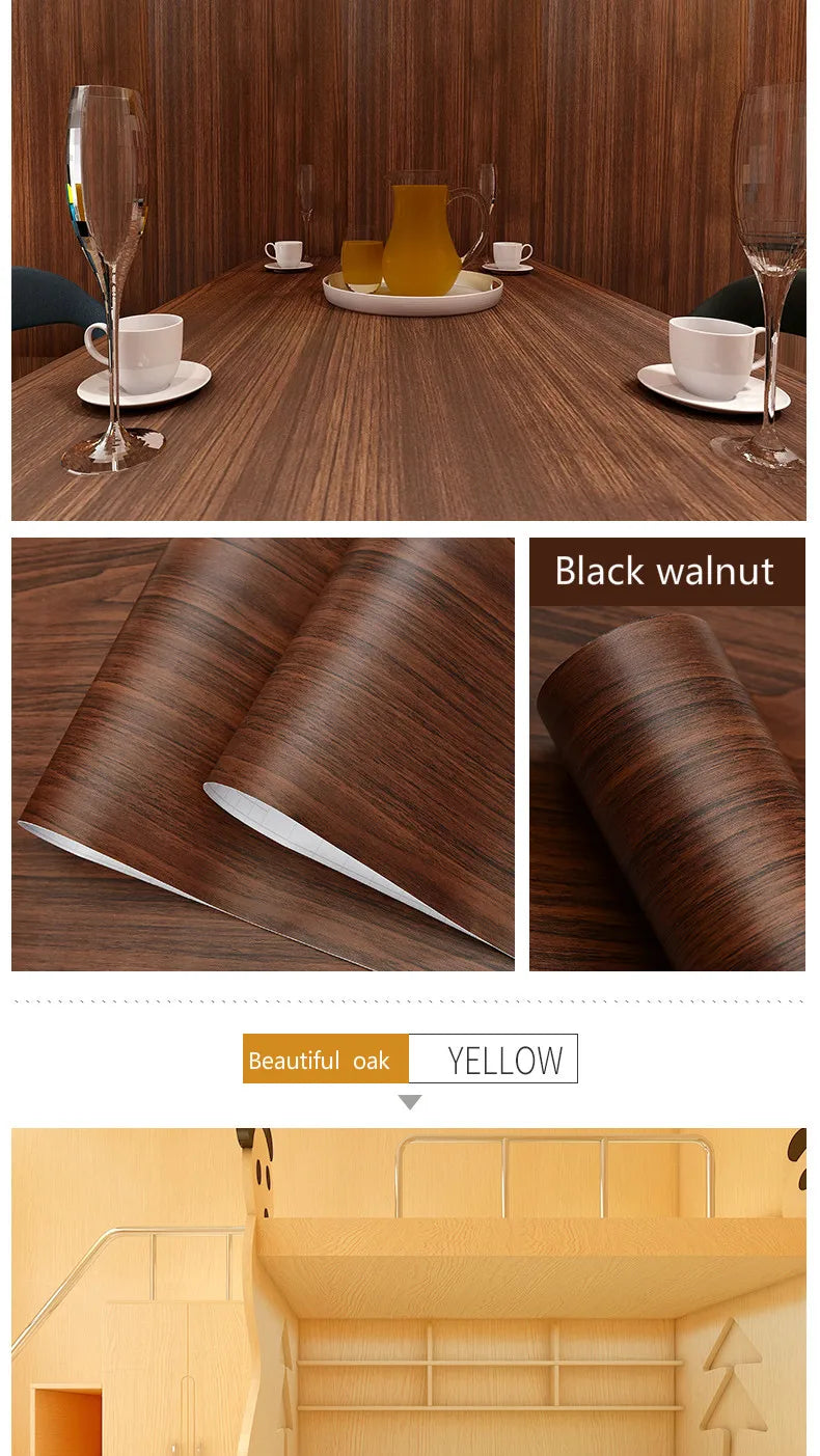 TimberFlex™ Wood Grain Self-Adhesive Vinyl Wrap