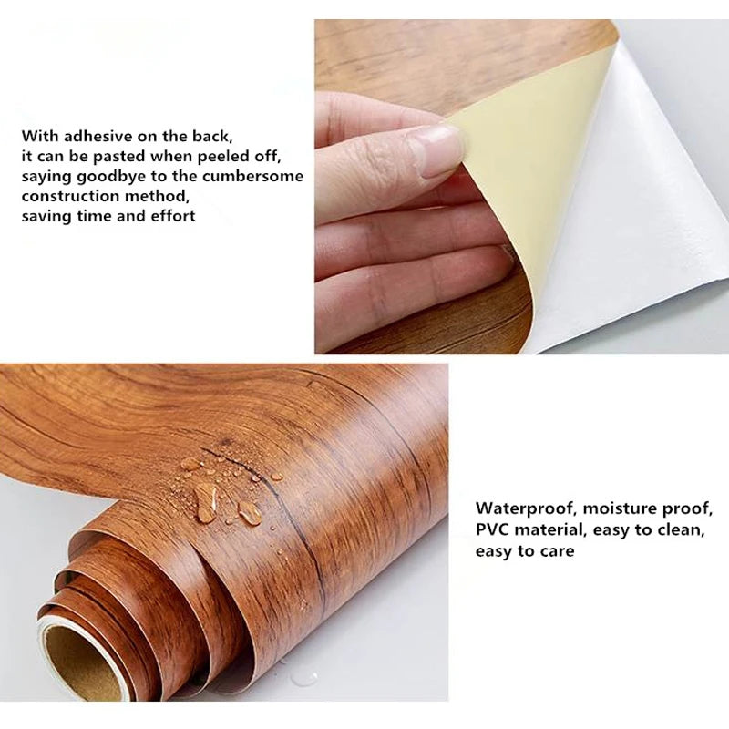 TimberFlex™ Wood Grain Self-Adhesive Vinyl Wrap