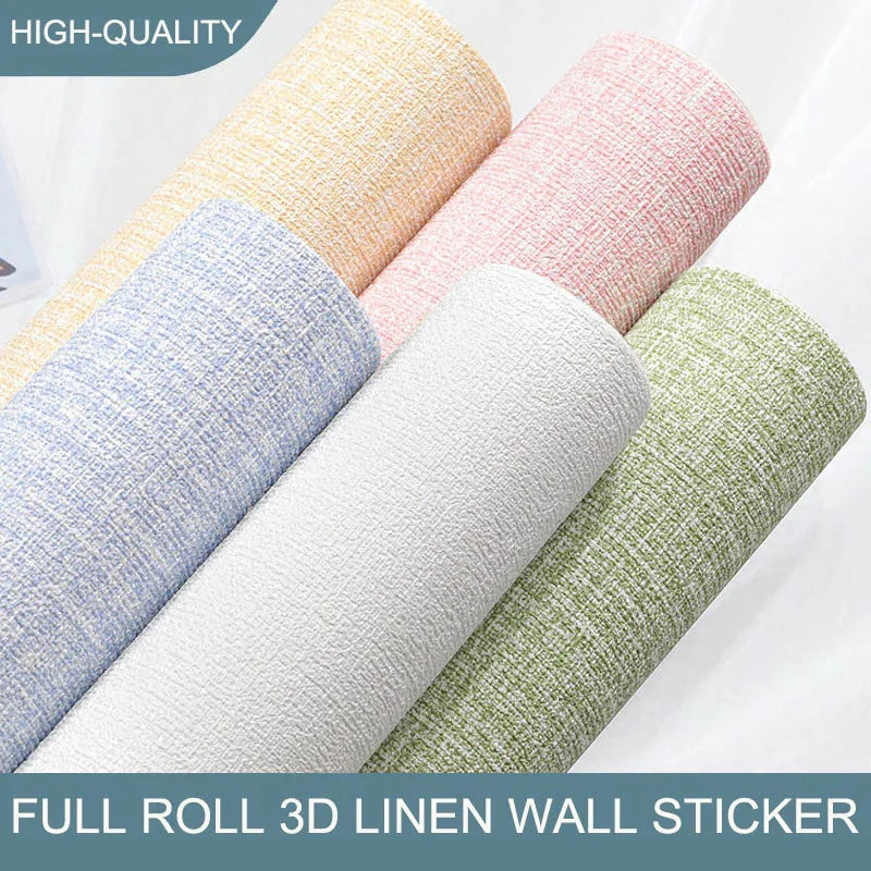 SoftClad™ Thickened Linen-Look Waterproof Wall Stickers