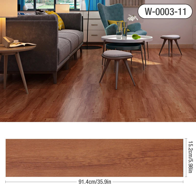 Ultra-Durable Wood Grain Self-Adhesive Vinyl Tiles