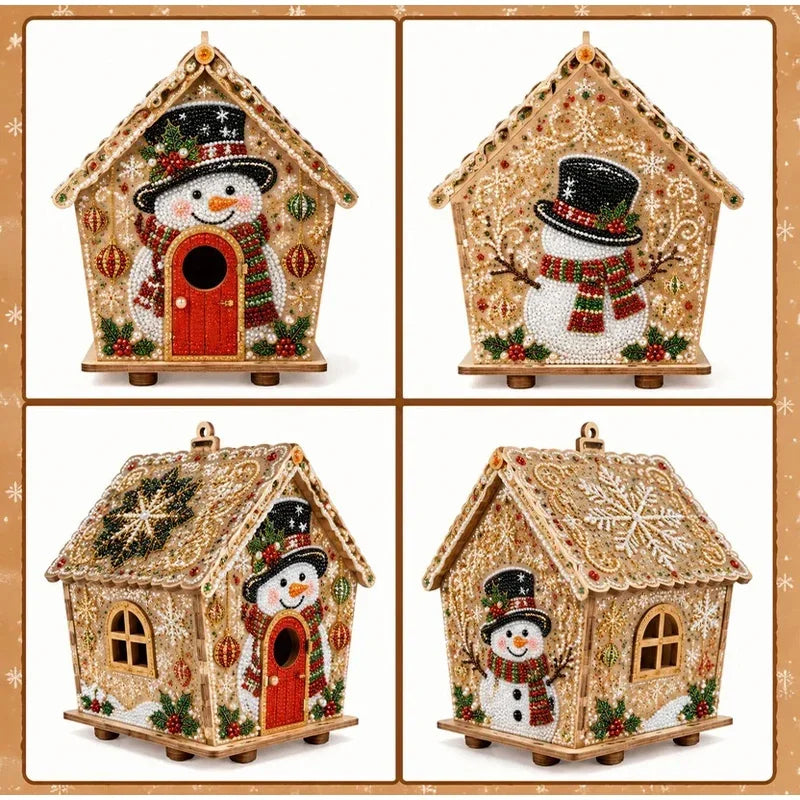 Christmas Cottage Pearl Painting Set
