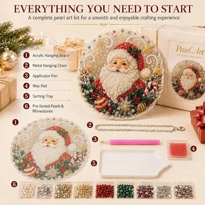 3D Pearl Christmas Suncatcher Kit