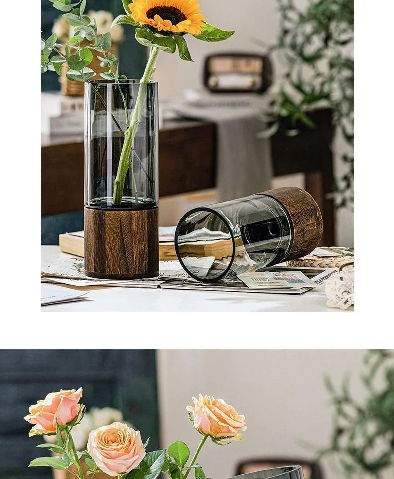 LumiGlass™ Retro Primary Color Glass Vase