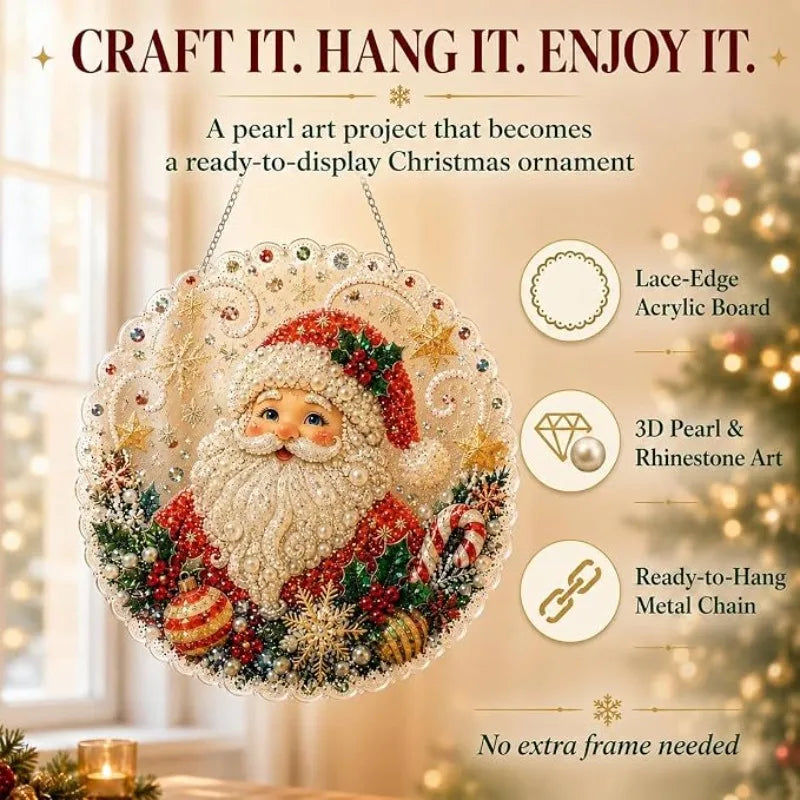3D Pearl Christmas Suncatcher Kit