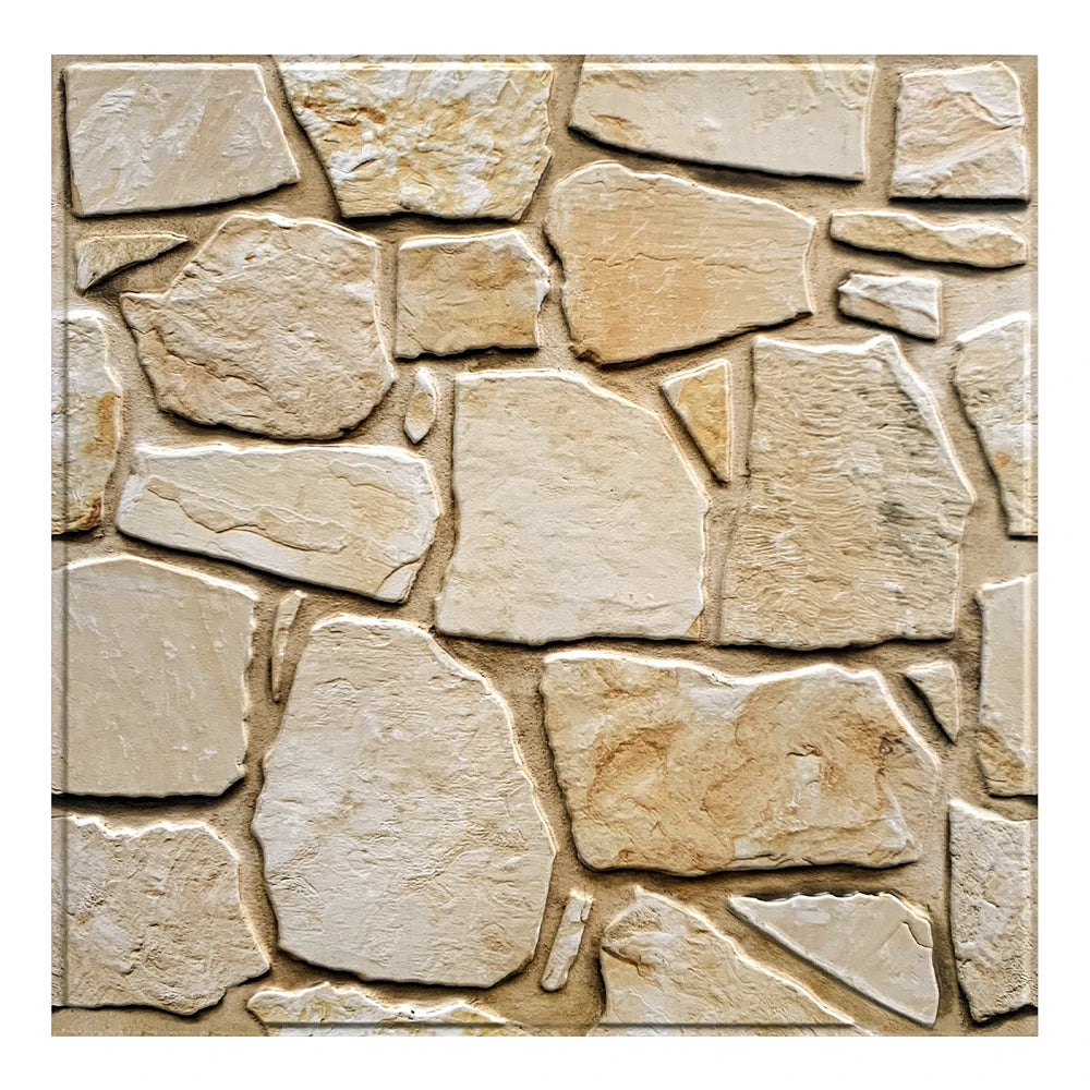 Waterproof 3D Matte Stone Wall Stickers