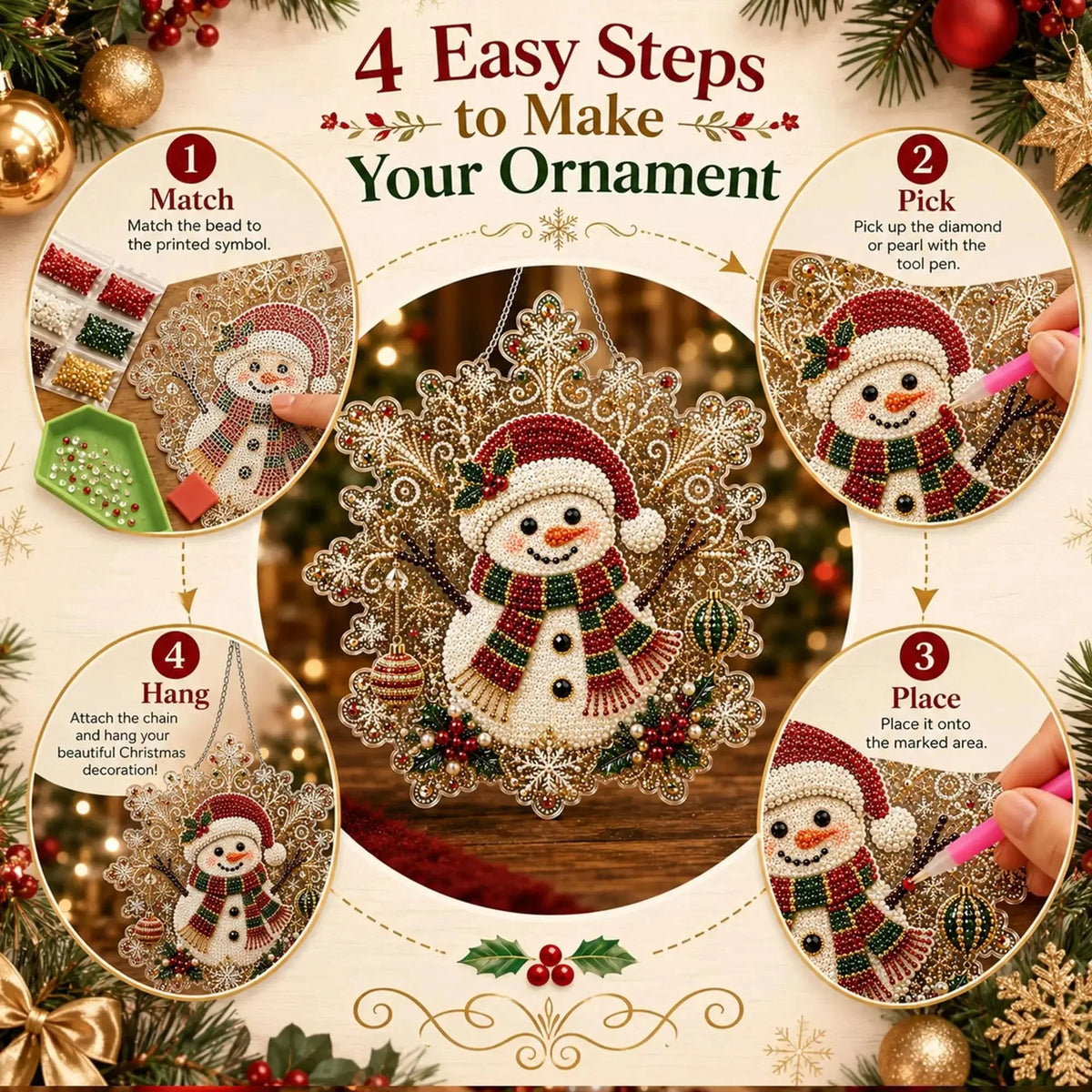 DIY Santa Pearl Art Kit