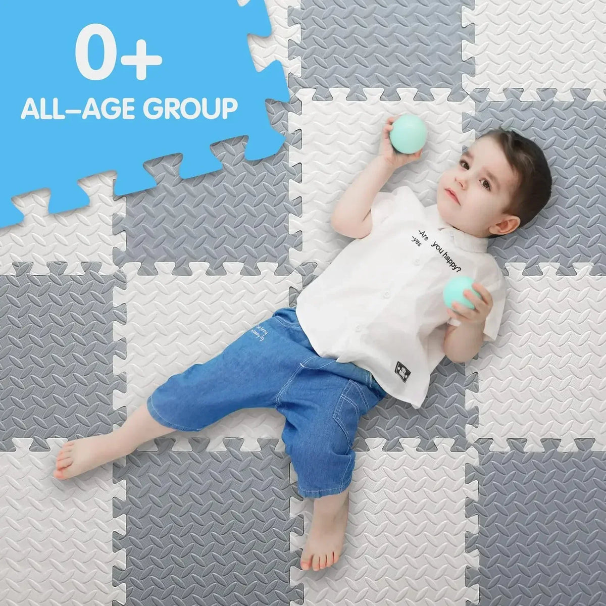 SoftGrid™ Interlocking Foam Play & Fitness Tiles