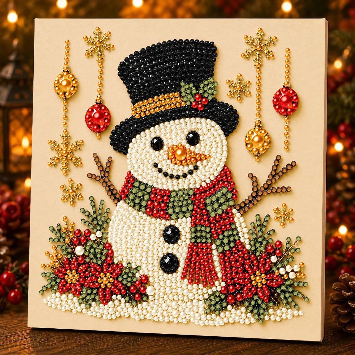 Framed Christmas Pearl Art Kit