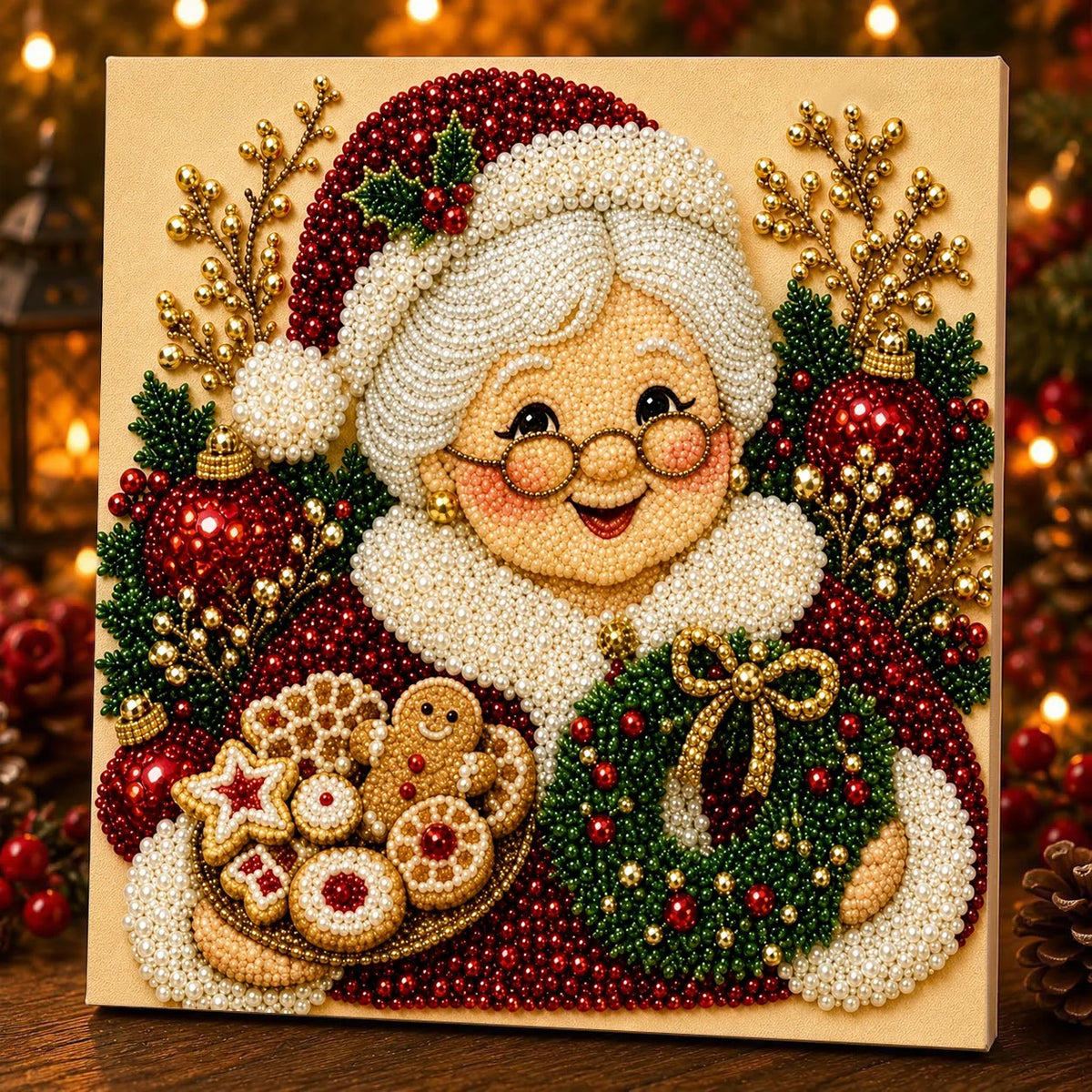 Framed Christmas Pearl Art Kit