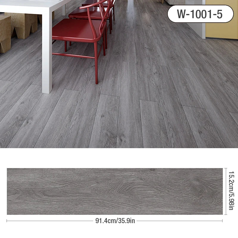 Ultra-Durable Wood Grain Self-Adhesive Vinyl Tiles