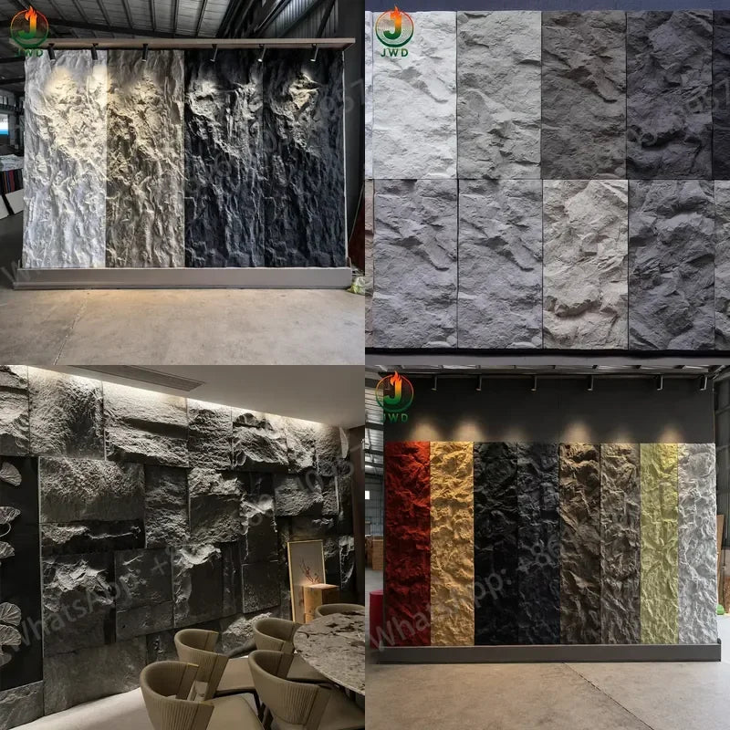 LuxeClad™ 3D PU Faux Stone Facade Panels