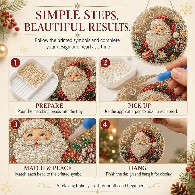 3D Pearl Christmas Suncatcher Kit