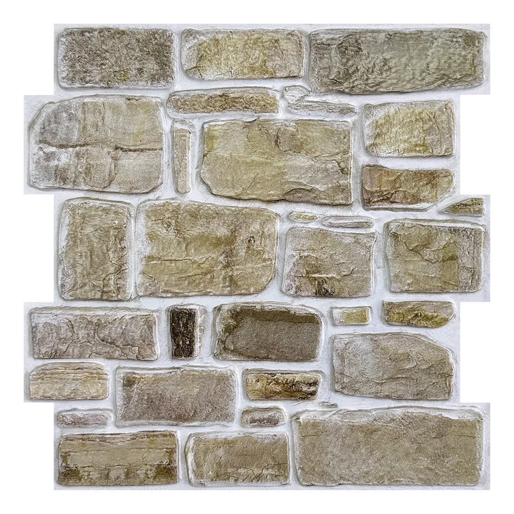 Waterproof 3D Matte Stone Wall Stickers