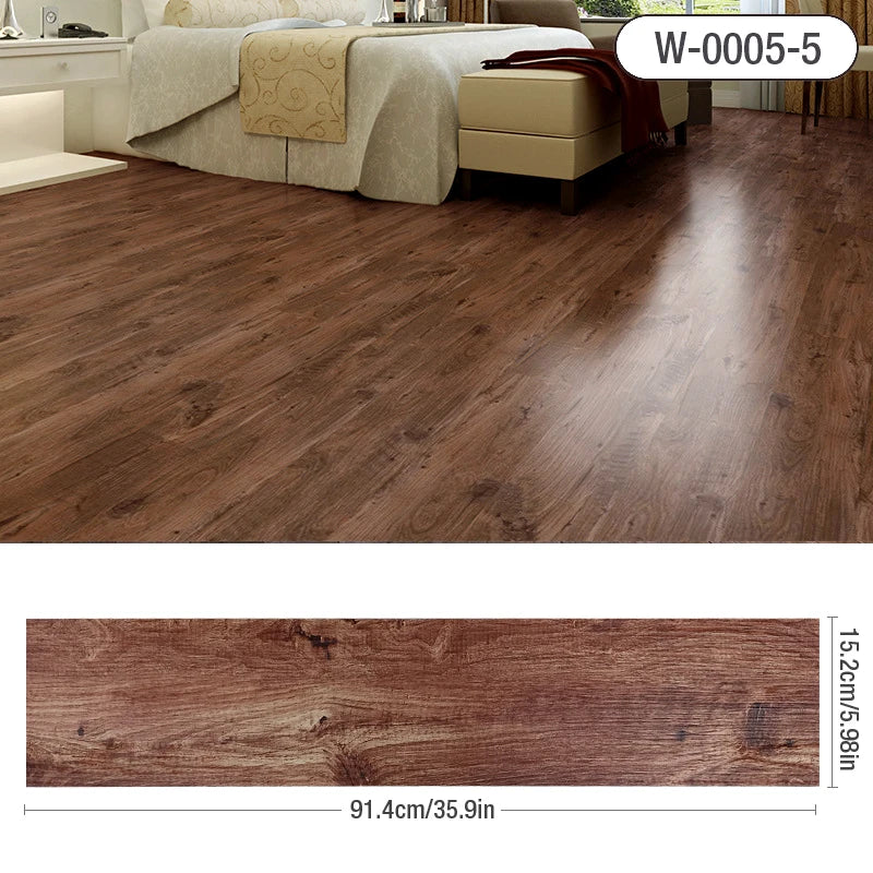 Ultra-Durable Wood Grain Self-Adhesive Vinyl Tiles