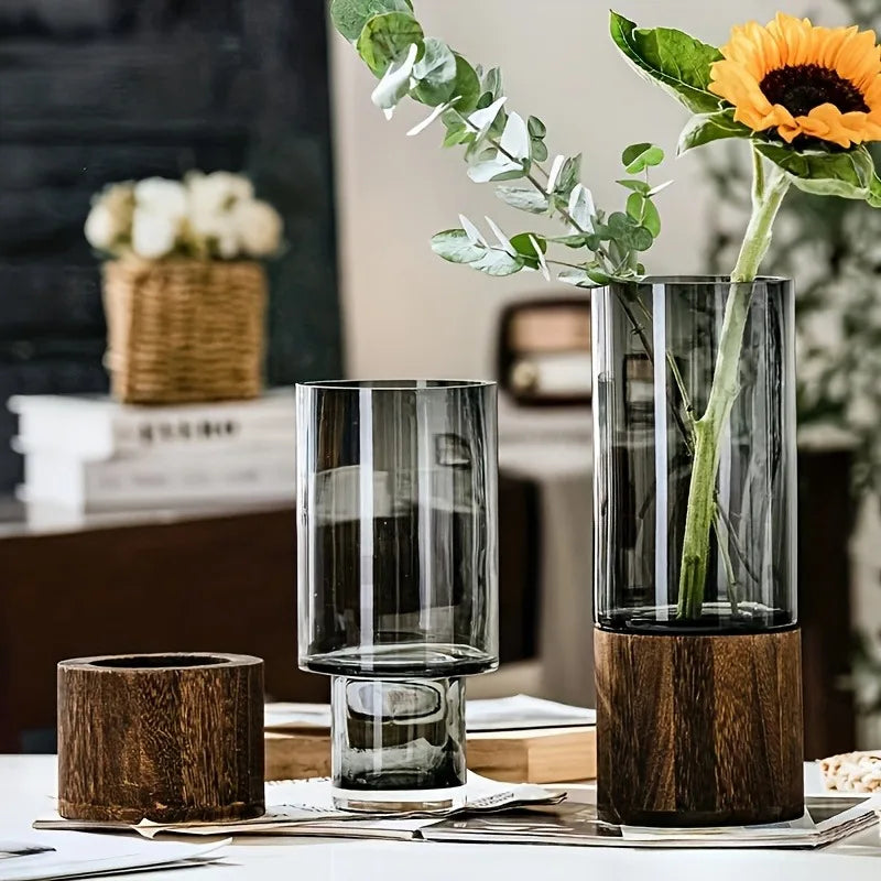 LumiGlass™ Retro Primary Color Glass Vase