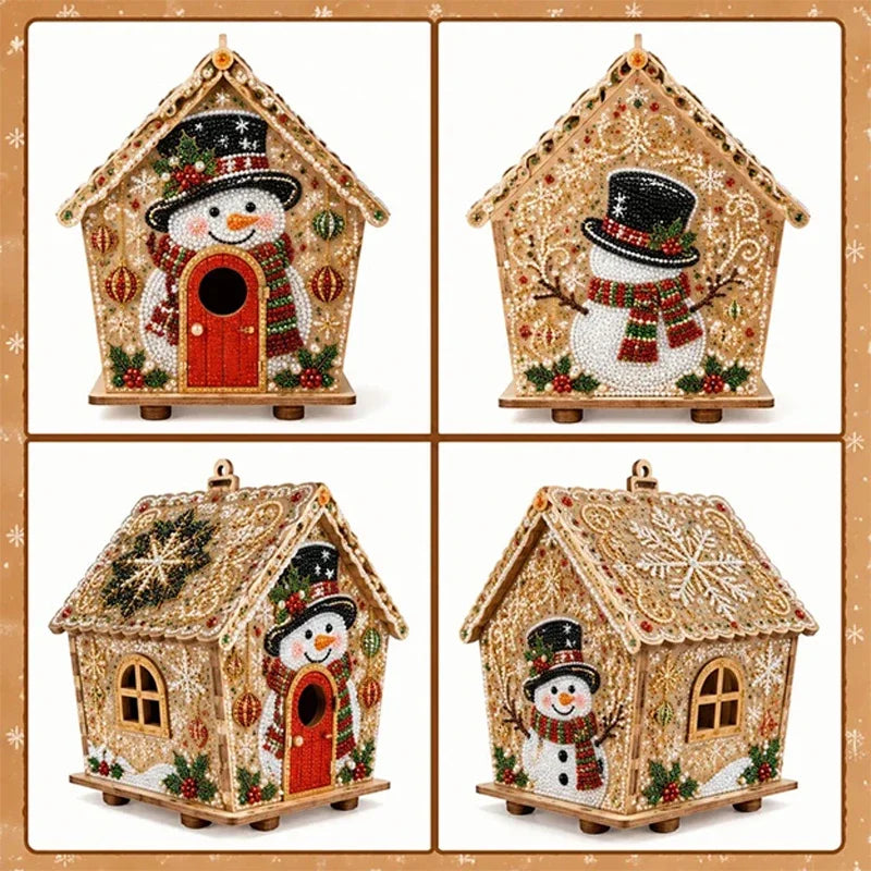 Christmas Cottage Pearl Painting Set