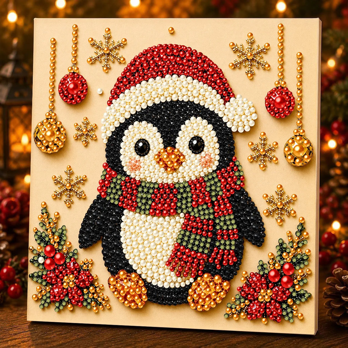 Framed Christmas Pearl Art Kit