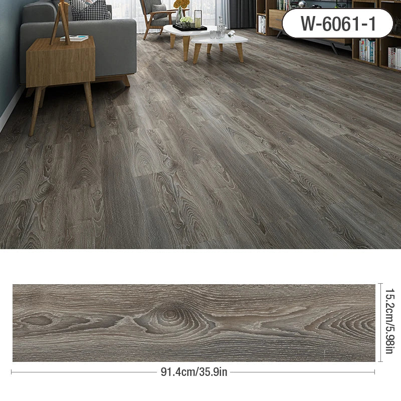 Ultra-Durable Wood Grain Self-Adhesive Vinyl Tiles