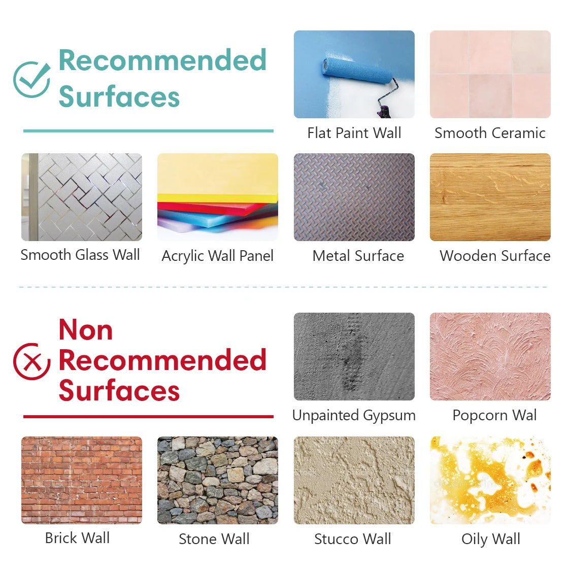 Waterproof 3D Matte Stone Wall Stickers