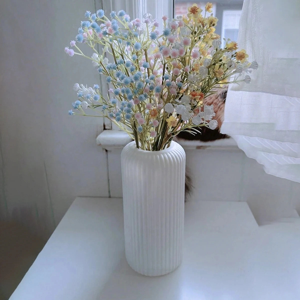 Store & Brand Names (Sleek, Modern & Catchy)

LineaVase

RibbedFlora

CeramicFlex

StudioStripe

CurveClay

ModRib Studio

Marketplace & Amazon SEO Titles (High Search Volume)

Striped Ceramic-Look Plastic Flower Vase – Sha