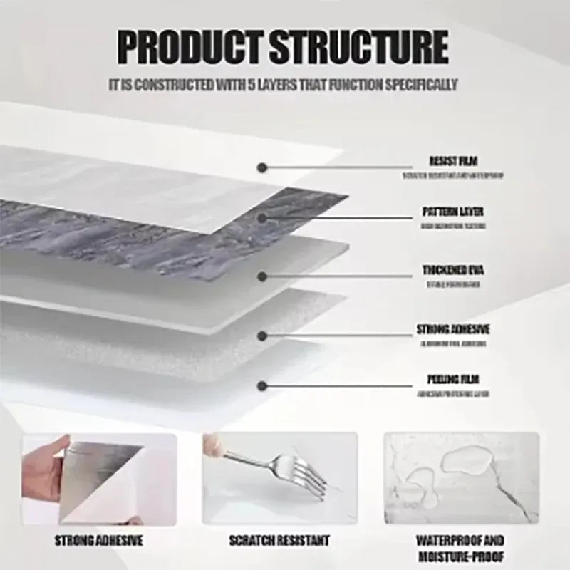 Peel & Stick Marble Wall Roll