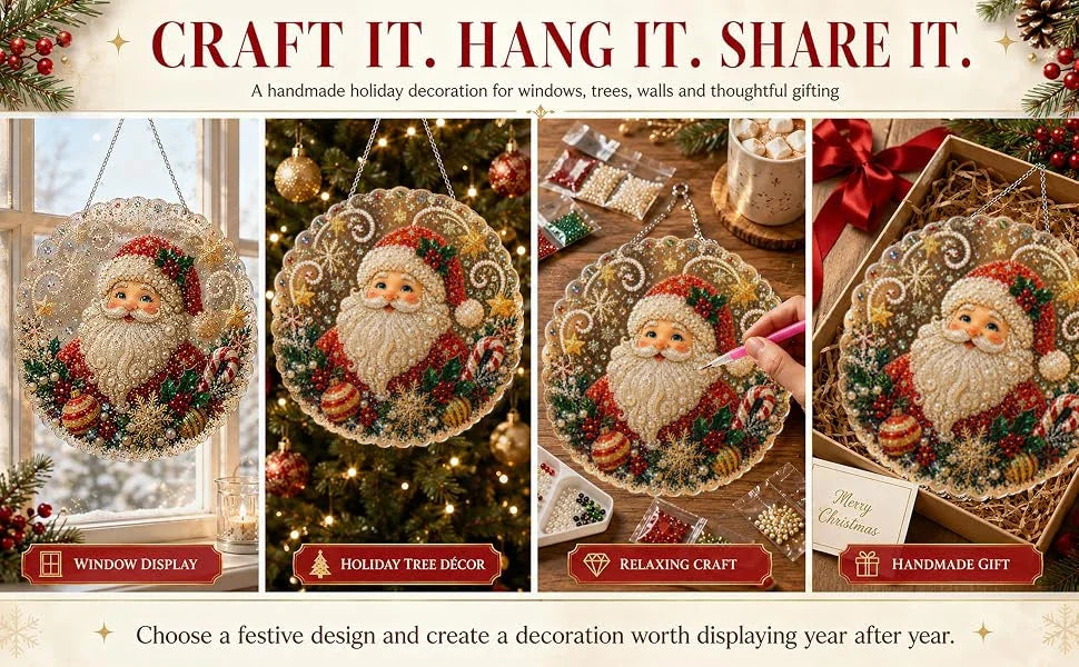 3D Pearl Christmas Suncatcher Kit