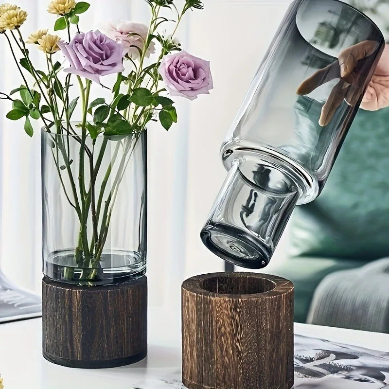 LumiGlass™ Retro Primary Color Glass Vase
