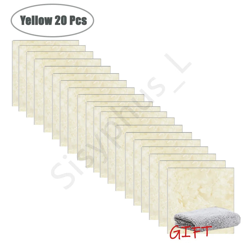 Premium Waterproof PVC Marble Tile Stickers – Self-Adhesive Wall & Floor Decals (10–50 Pack)
