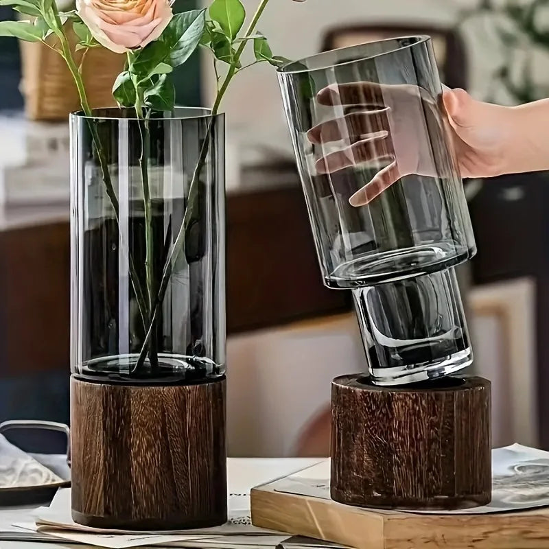 LumiGlass™ Retro Primary Color Glass Vase