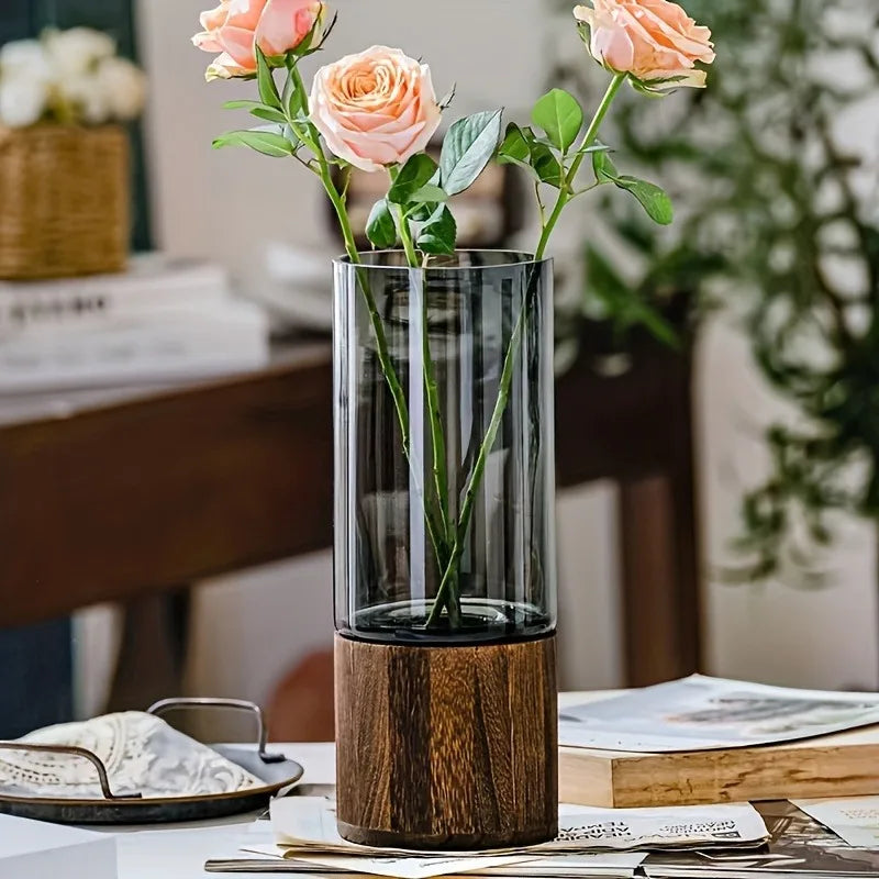 LumiGlass™ Retro Primary Color Glass Vase