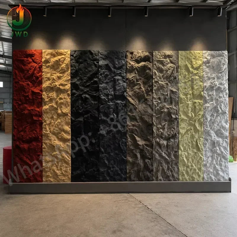 LuxeClad™ 3D PU Faux Stone Facade Panels