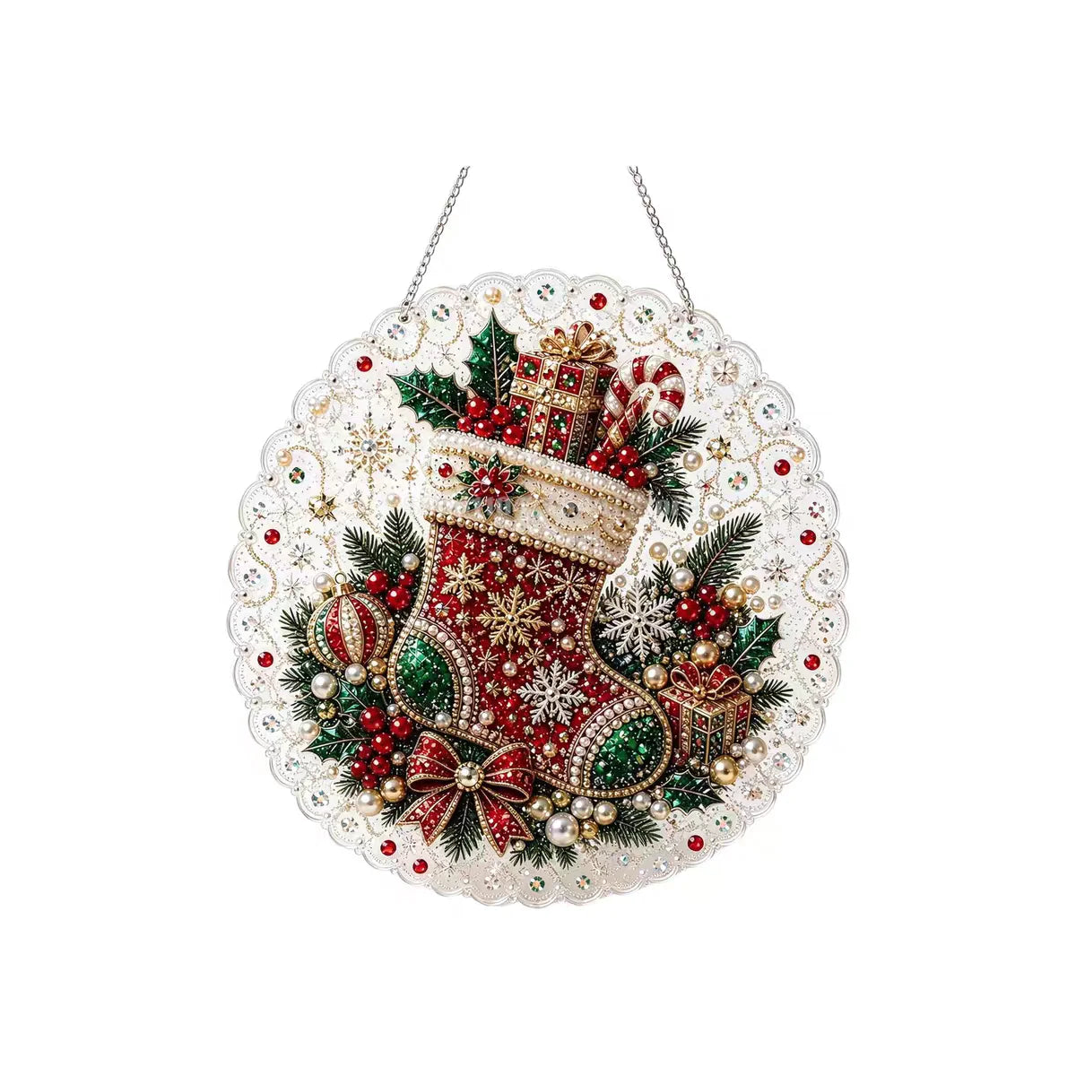 3D Pearl Christmas Suncatcher Kit