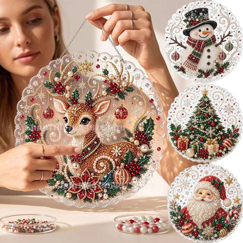 3D Pearl Christmas Suncatcher Kit