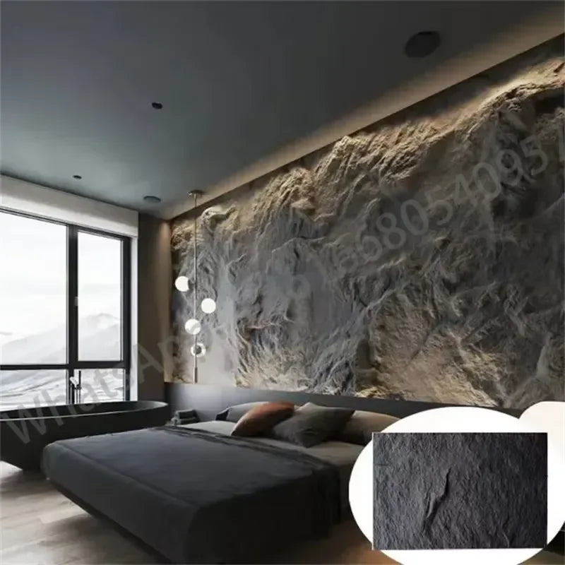 LuxeClad™ 3D PU Faux Stone Facade Panels