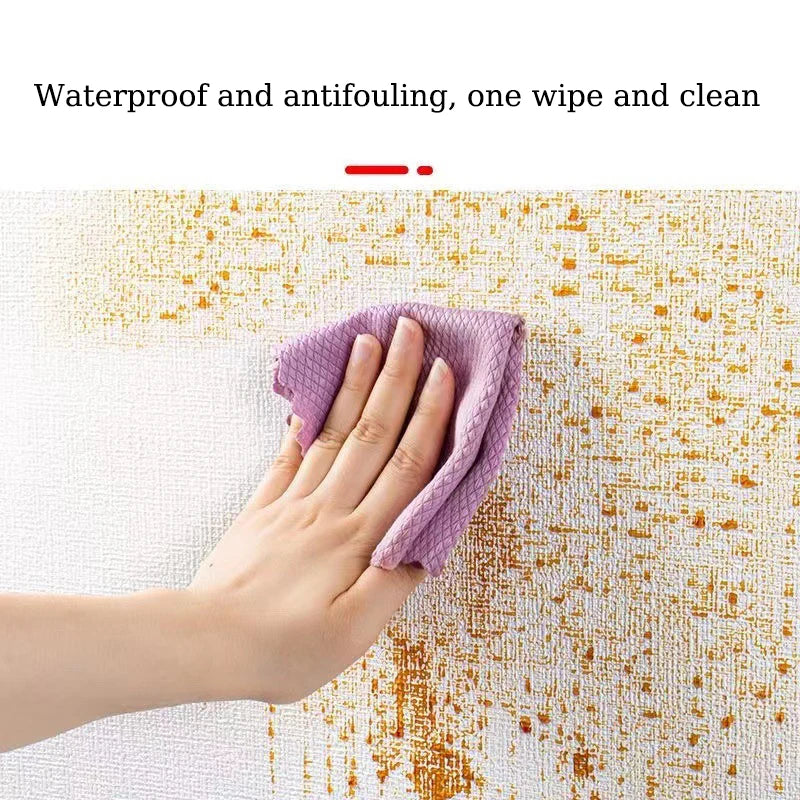 SoftClad™ Thickened Linen-Look Waterproof Wall Stickers