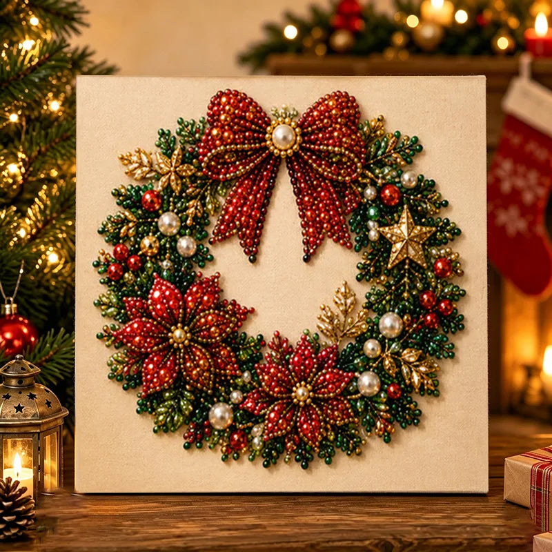 Framed Christmas Pearl Art Kit