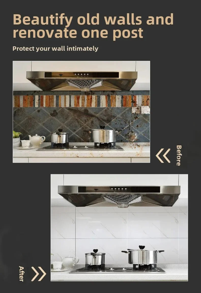 Premium Waterproof PVC Marble Tile Stickers – Self-Adhesive Wall & Floor Decals (10–50 Pack)