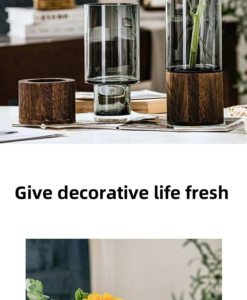 LumiGlass™ Retro Primary Color Glass Vase