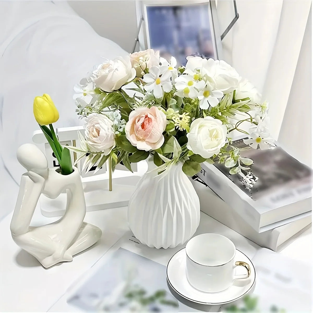 ModCeramic™ Shatterproof Minimalist Plastic Vase