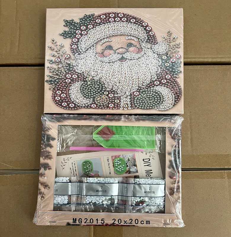 Framed Christmas Pearl Art Kit