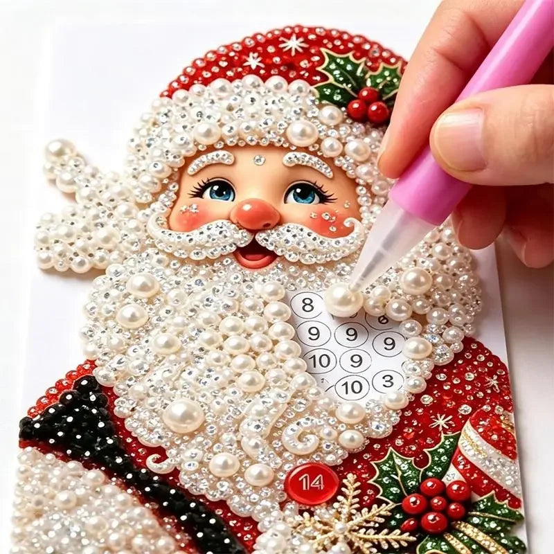 Christmas Cottage Pearl Painting Set