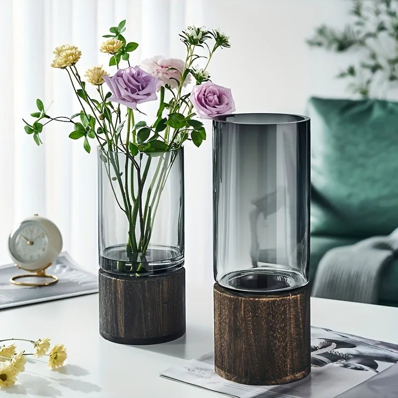 LumiGlass™ Retro Primary Color Glass Vase