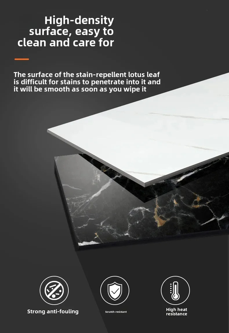 Premium Waterproof PVC Marble Tile Stickers – Self-Adhesive Wall & Floor Decals (10–50 Pack)