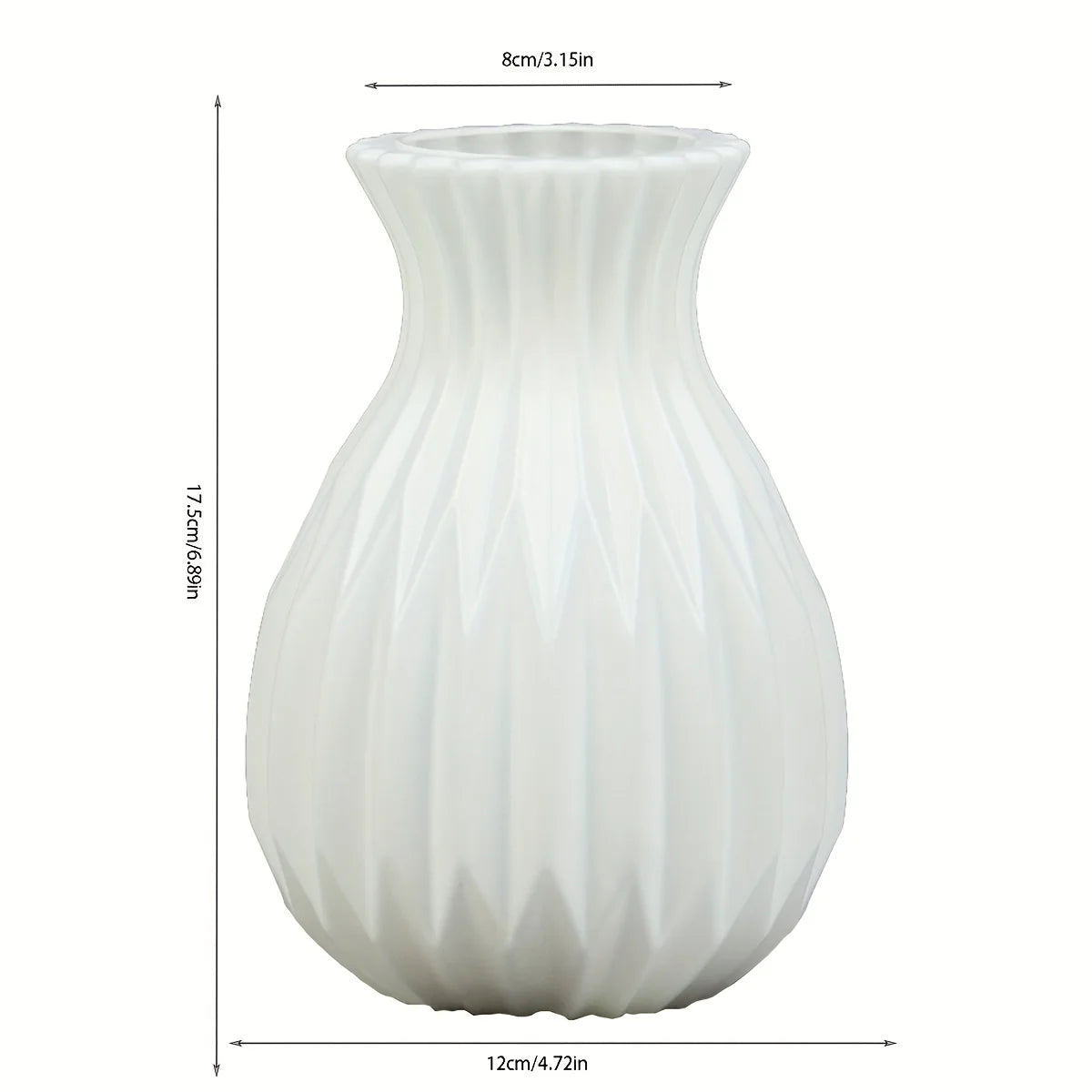 ModCeramic™ Shatterproof Minimalist Plastic Vase