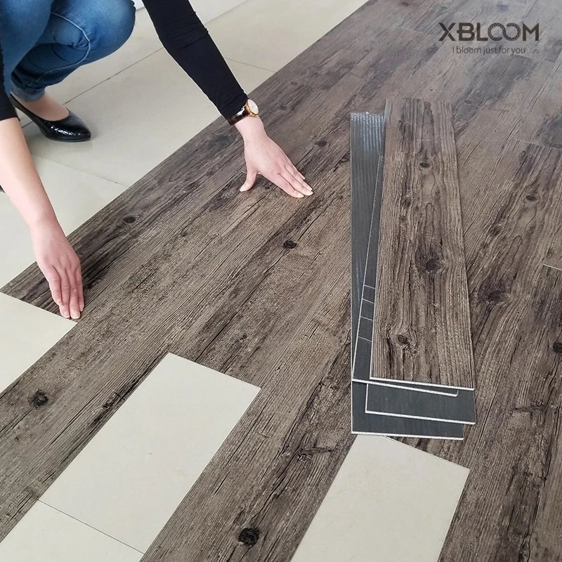Ultra-Durable Wood Grain Self-Adhesive Vinyl Tiles
