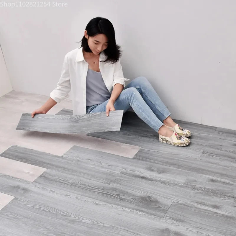 Ultra-Durable Wood Grain Self-Adhesive Vinyl Tiles